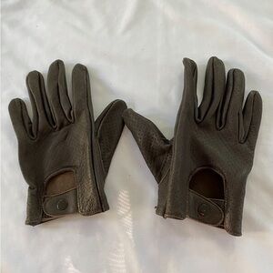Brown Leather Driving Gloves